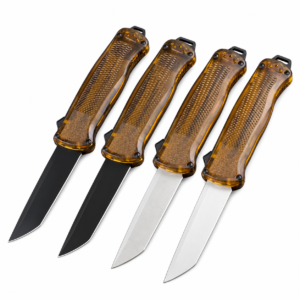 Butterfly 5370 Green Handle Straight Jumping Tail Vertex Style OTF Knife